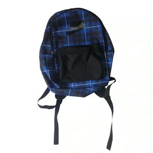 Nike Sportswear Heritage 2.0 Backpack Plaid Blue Black